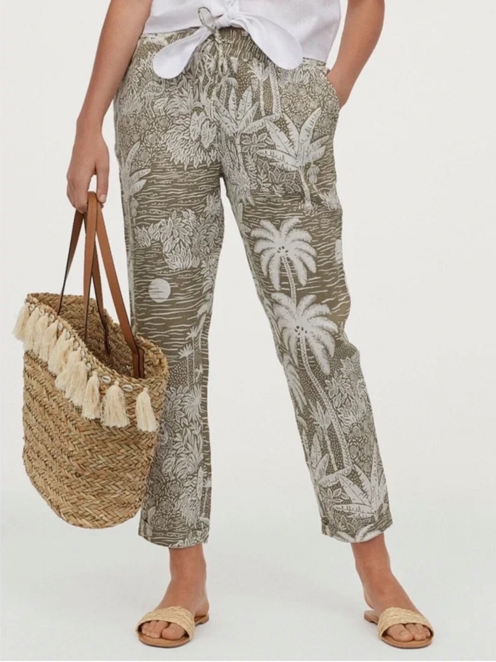 Desmond & Dempsey × H&M Pull-on 100% Linen Pants